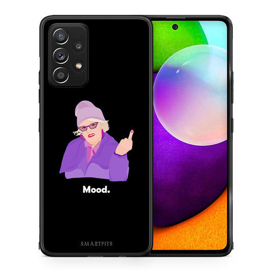 Θήκη Samsung Galaxy A52 Grandma Mood Black από τη Smartfits με σχέδιο στο πίσω μέρος και μαύρο περίβλημα | Samsung Galaxy A52 Grandma Mood Black case with colorful back and black bezels