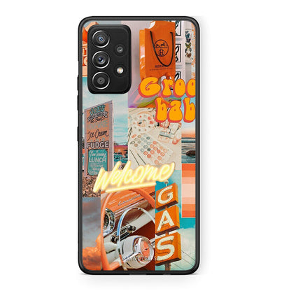 Samsung Galaxy A52 Groovy Babe Θήκη Αγίου Βαλεντίνου από τη Smartfits με σχέδιο στο πίσω μέρος και μαύρο περίβλημα | Smartphone case with colorful back and black bezels by Smartfits