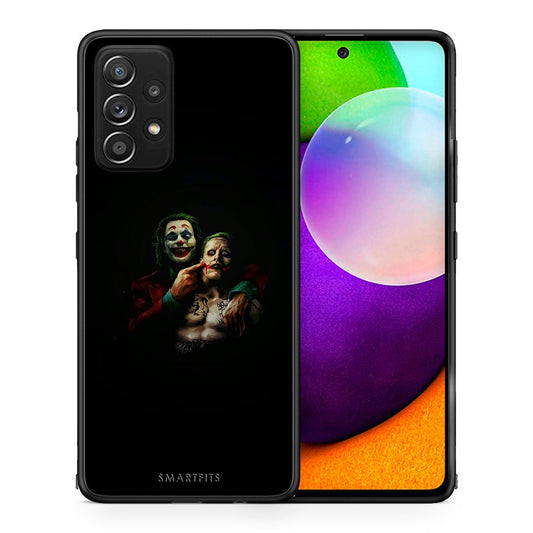 Θήκη Samsung Galaxy A52 Clown Hero από τη Smartfits με σχέδιο στο πίσω μέρος και μαύρο περίβλημα | Samsung Galaxy A52 Clown Hero case with colorful back and black bezels