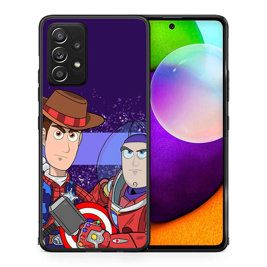 Θήκη Samsung Galaxy A52 Infinity Story από τη Smartfits με σχέδιο στο πίσω μέρος και μαύρο περίβλημα | Samsung Galaxy A52 Infinity Story case with colorful back and black bezels