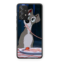 Thumbnail for Samsung Galaxy A52 Lady And Tramp 1 Θήκη Αγίου Βαλεντίνου από τη Smartfits με σχέδιο στο πίσω μέρος και μαύρο περίβλημα | Smartphone case with colorful back and black bezels by Smartfits