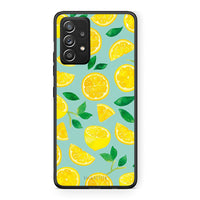 Thumbnail for Samsung Galaxy A52 Lemons θήκη από τη Smartfits με σχέδιο στο πίσω μέρος και μαύρο περίβλημα | Smartphone case with colorful back and black bezels by Smartfits