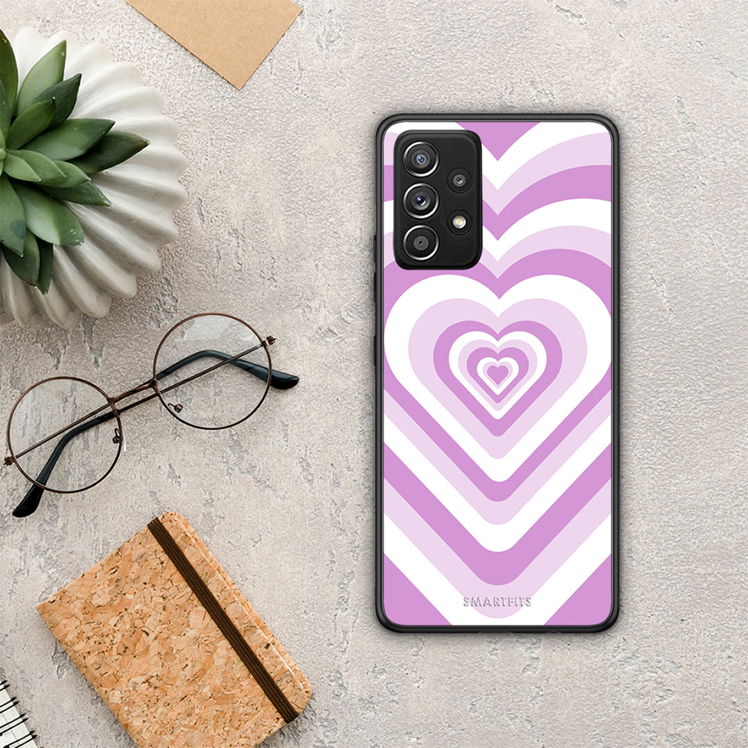 Lilac Hearts - Samsung Galaxy A52 / A52s / A52 5G θήκη