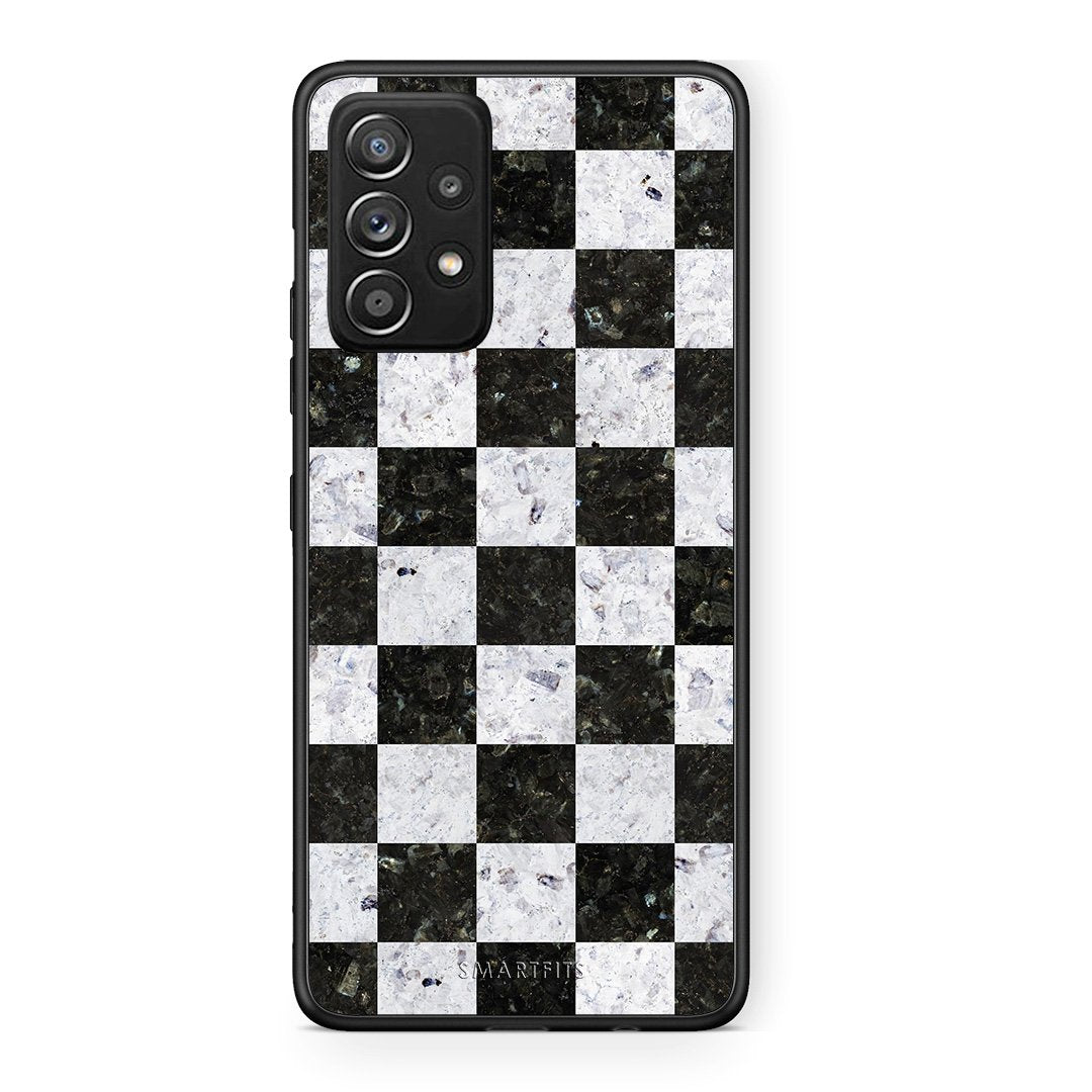 4 - Samsung Galaxy A52 Square Geometric Marble case, cover, bumper