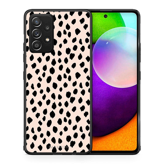 Θήκη Samsung Galaxy A52 New Polka Dots από τη Smartfits με σχέδιο στο πίσω μέρος και μαύρο περίβλημα | Samsung Galaxy A52 New Polka Dots case with colorful back and black bezels