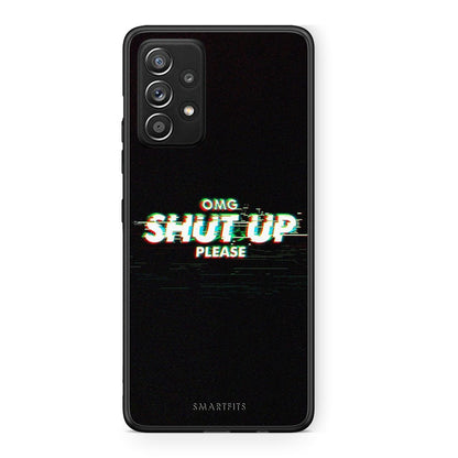 Samsung Galaxy A52 OMG ShutUp θήκη από τη Smartfits με σχέδιο στο πίσω μέρος και μαύρο περίβλημα | Smartphone case with colorful back and black bezels by Smartfits