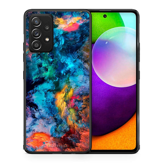 Θήκη Samsung Galaxy A52 Crayola Paint από τη Smartfits με σχέδιο στο πίσω μέρος και μαύρο περίβλημα | Samsung Galaxy A52 Crayola Paint case with colorful back and black bezels