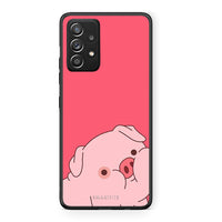 Thumbnail for Samsung Galaxy A52 Pig Love 1 Θήκη Αγίου Βαλεντίνου από τη Smartfits με σχέδιο στο πίσω μέρος και μαύρο περίβλημα | Smartphone case with colorful back and black bezels by Smartfits