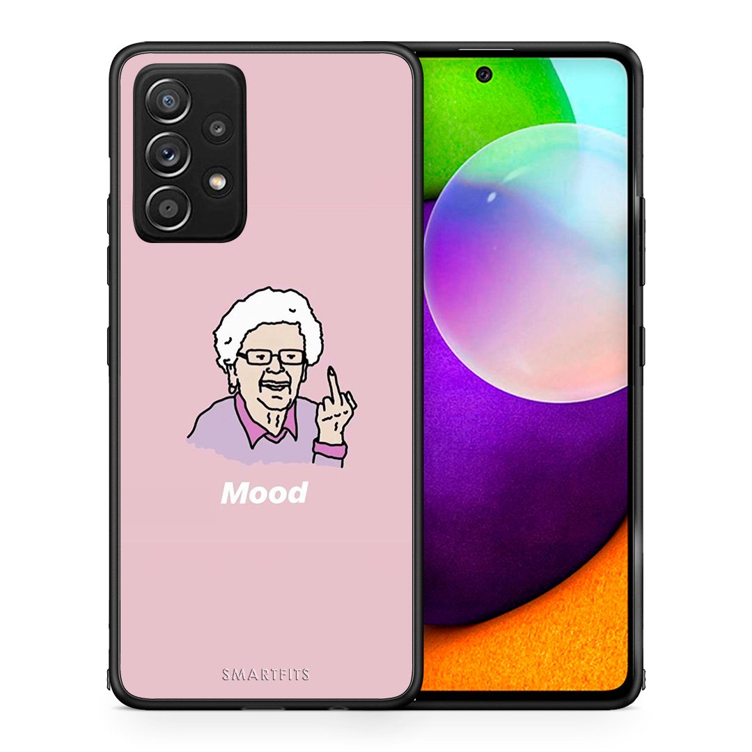 Θήκη Samsung Galaxy A52 Mood PopArt από τη Smartfits με σχέδιο στο πίσω μέρος και μαύρο περίβλημα | Samsung Galaxy A52 Mood PopArt case with colorful back and black bezels