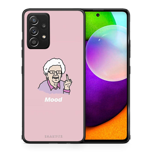 Θήκη Samsung Galaxy A52 Mood PopArt από τη Smartfits με σχέδιο στο πίσω μέρος και μαύρο περίβλημα | Samsung Galaxy A52 Mood PopArt case with colorful back and black bezels