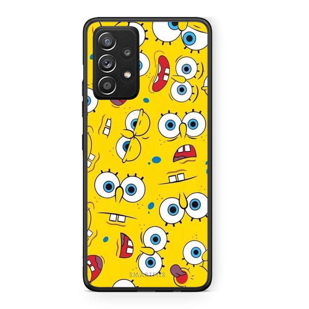 4 - Samsung Galaxy A52 Sponge PopArt case, cover, bumper