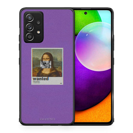 Θήκη Samsung Galaxy A52 Monalisa Popart από τη Smartfits με σχέδιο στο πίσω μέρος και μαύρο περίβλημα | Samsung Galaxy A52 Monalisa Popart case with colorful back and black bezels