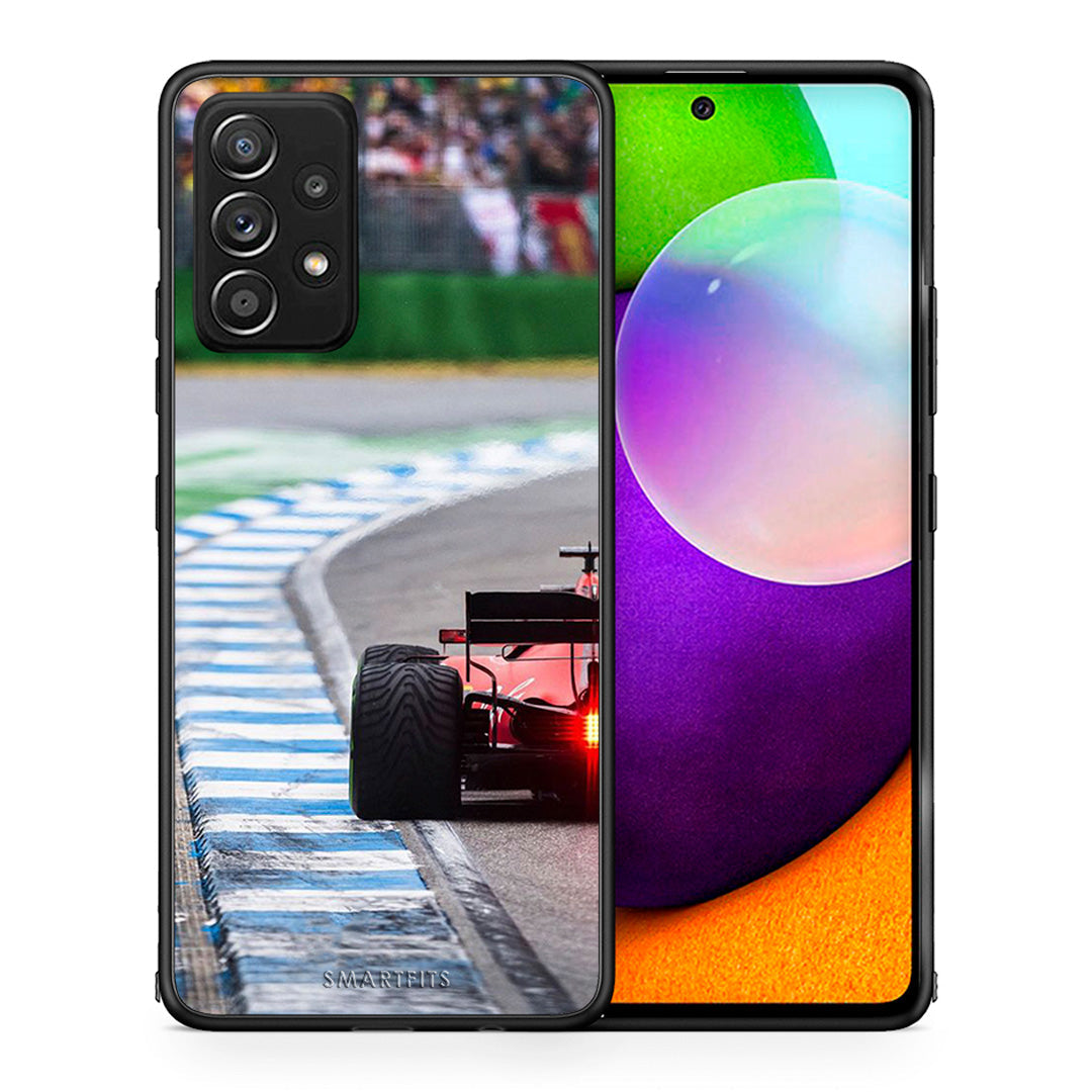Θήκη Samsung Galaxy A52 Racing Vibes από τη Smartfits με σχέδιο στο πίσω μέρος και μαύρο περίβλημα | Samsung Galaxy A52 Racing Vibes case with colorful back and black bezels