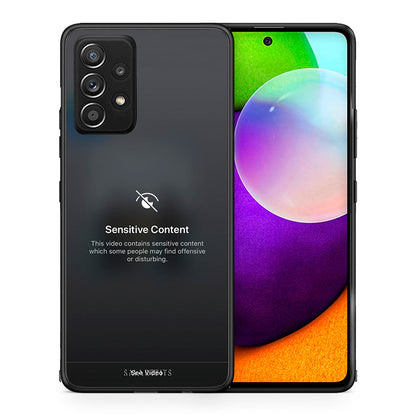 Θήκη Samsung Galaxy A52 Sensitive Content από τη Smartfits με σχέδιο στο πίσω μέρος και μαύρο περίβλημα | Samsung Galaxy A52 Sensitive Content case with colorful back and black bezels