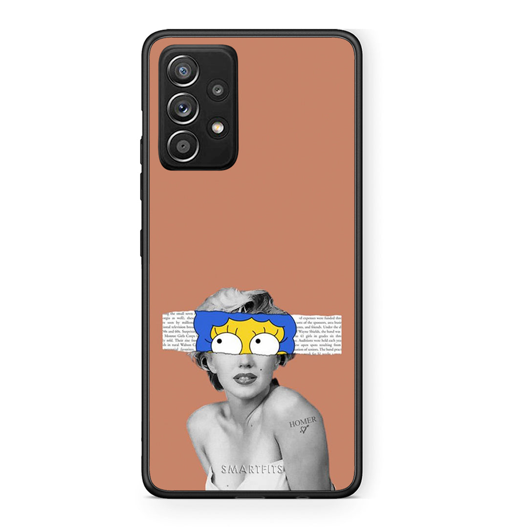 Samsung Galaxy A52 Sim Merilyn θήκη από τη Smartfits με σχέδιο στο πίσω μέρος και μαύρο περίβλημα | Smartphone case with colorful back and black bezels by Smartfits