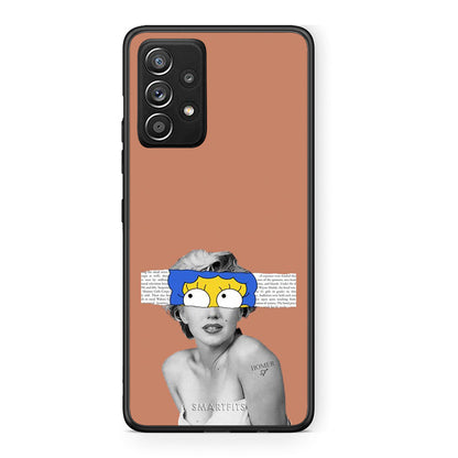 Samsung Galaxy A52 Sim Merilyn θήκη από τη Smartfits με σχέδιο στο πίσω μέρος και μαύρο περίβλημα | Smartphone case with colorful back and black bezels by Smartfits