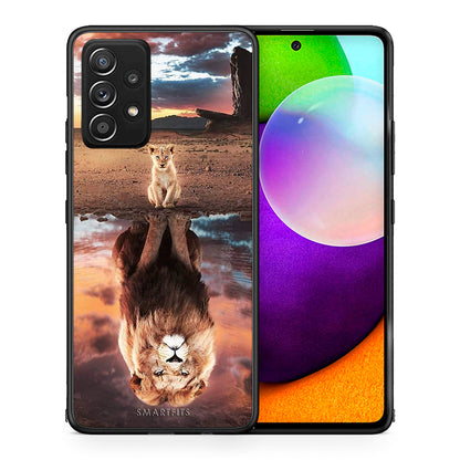 Θήκη Αγίου Βαλεντίνου Samsung Galaxy A52 Sunset Dreams από τη Smartfits με σχέδιο στο πίσω μέρος και μαύρο περίβλημα | Samsung Galaxy A52 Sunset Dreams case with colorful back and black bezels