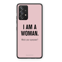 Thumbnail for Samsung Galaxy A52 Superpower Woman θήκη από τη Smartfits με σχέδιο στο πίσω μέρος και μαύρο περίβλημα | Smartphone case with colorful back and black bezels by Smartfits