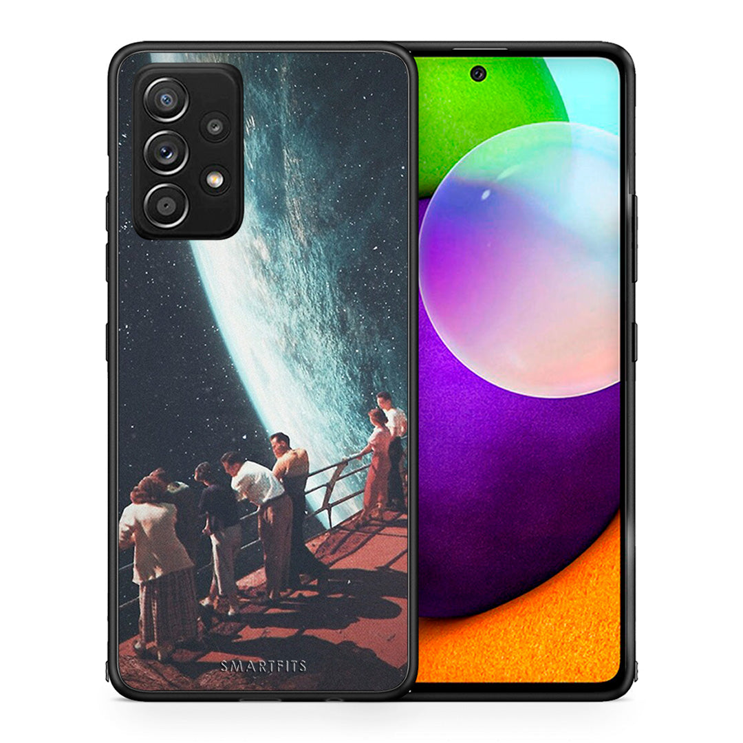 Θήκη Samsung Galaxy A52 Surreal View από τη Smartfits με σχέδιο στο πίσω μέρος και μαύρο περίβλημα | Samsung Galaxy A52 Surreal View case with colorful back and black bezels