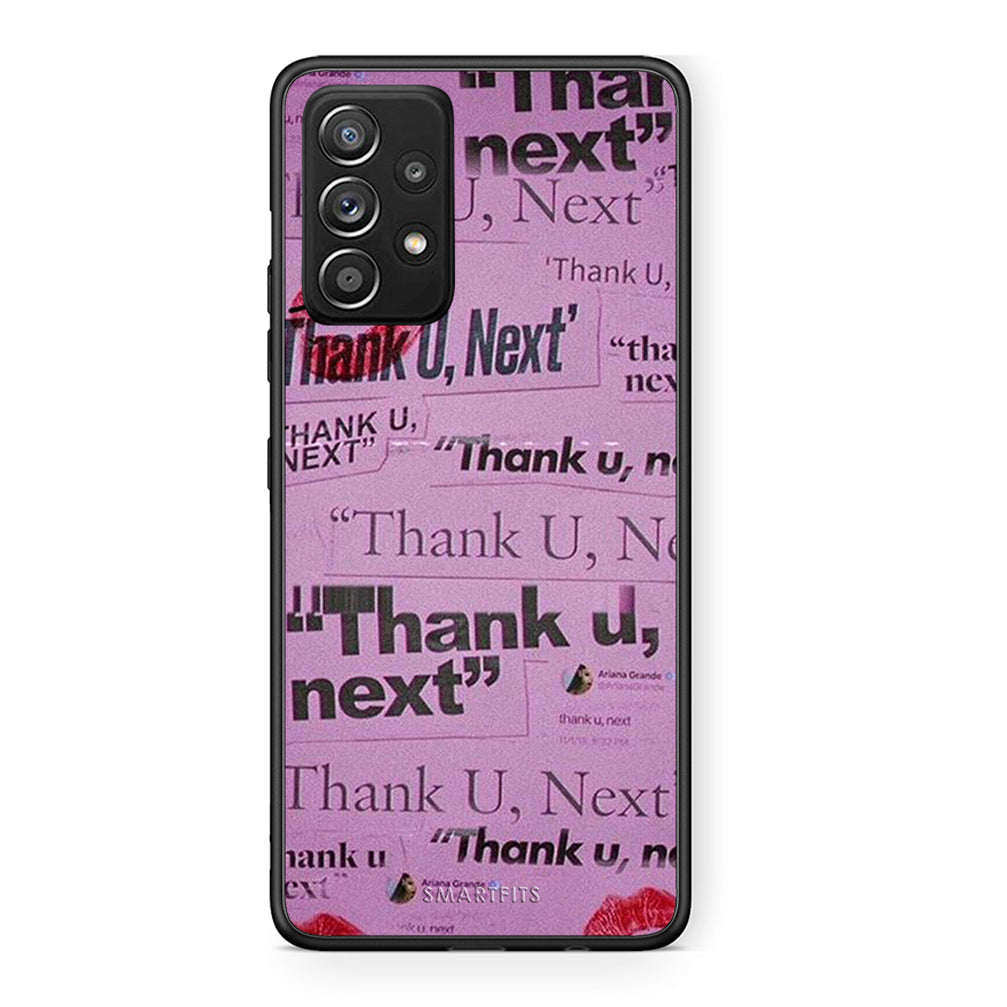 Samsung Galaxy A52 Thank You Next Θήκη Αγίου Βαλεντίνου από τη Smartfits με σχέδιο στο πίσω μέρος και μαύρο περίβλημα | Smartphone case with colorful back and black bezels by Smartfits