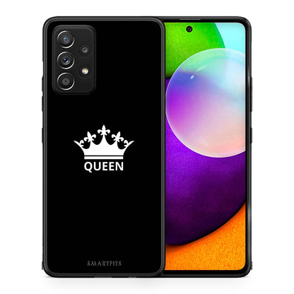Θήκη Samsung Galaxy A52 Queen Valentine από τη Smartfits με σχέδιο στο πίσω μέρος και μαύρο περίβλημα | Samsung Galaxy A52 Queen Valentine case with colorful back and black bezels