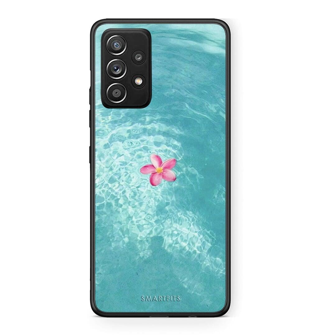 Samsung Galaxy A52 Water Flower Θήκη από τη Smartfits με σχέδιο στο πίσω μέρος και μαύρο περίβλημα | Smartphone case with colorful back and black bezels by Smartfits