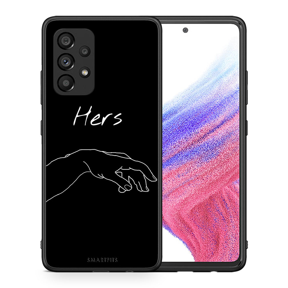 Θήκη Αγίου Βαλεντίνου Samsung A53 5G Aeshetic Love 1 από τη Smartfits με σχέδιο στο πίσω μέρος και μαύρο περίβλημα | Samsung A53 5G Aeshetic Love 1 case with colorful back and black bezels