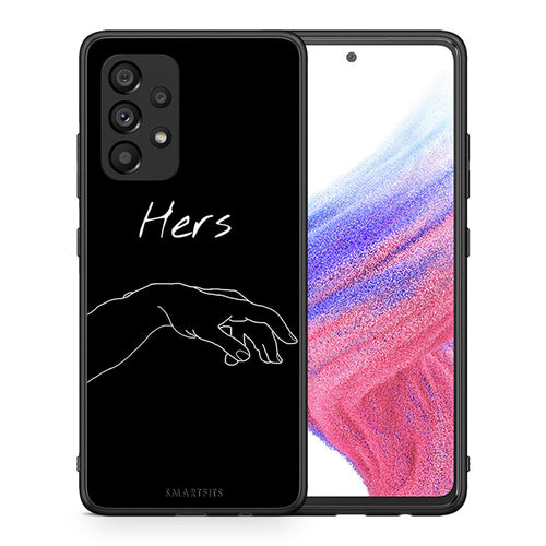 Θήκη Αγίου Βαλεντίνου Samsung A53 5G Aeshetic Love 1 από τη Smartfits με σχέδιο στο πίσω μέρος και μαύρο περίβλημα | Samsung A53 5G Aeshetic Love 1 case with colorful back and black bezels