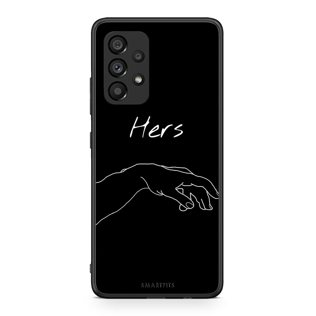 Samsung A53 5G Aeshetic Love 1 Θήκη Αγίου Βαλεντίνου από τη Smartfits με σχέδιο στο πίσω μέρος και μαύρο περίβλημα | Smartphone case with colorful back and black bezels by Smartfits