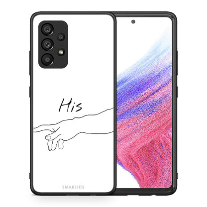 Θήκη Αγίου Βαλεντίνου Samsung A53 5G Aeshetic Love 2 από τη Smartfits με σχέδιο στο πίσω μέρος και μαύρο περίβλημα | Samsung A53 5G Aeshetic Love 2 case with colorful back and black bezels