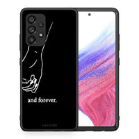 Thumbnail for Θήκη Αγίου Βαλεντίνου Samsung A53 5G Always & Forever 2 από τη Smartfits με σχέδιο στο πίσω μέρος και μαύρο περίβλημα | Samsung A53 5G Always & Forever 2 case with colorful back and black bezels