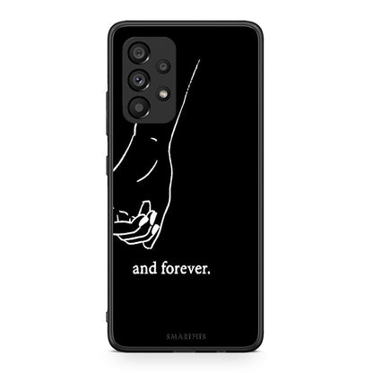 Samsung A53 5G Always & Forever 2 Θήκη Αγίου Βαλεντίνου από τη Smartfits με σχέδιο στο πίσω μέρος και μαύρο περίβλημα | Smartphone case with colorful back and black bezels by Smartfits