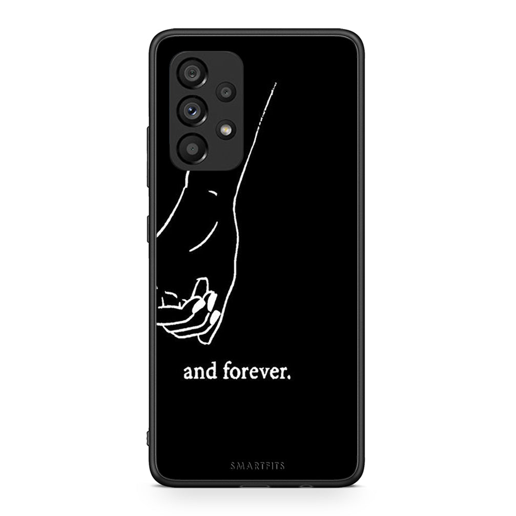Samsung A53 5G Always & Forever 2 Θήκη Αγίου Βαλεντίνου από τη Smartfits με σχέδιο στο πίσω μέρος και μαύρο περίβλημα | Smartphone case with colorful back and black bezels by Smartfits