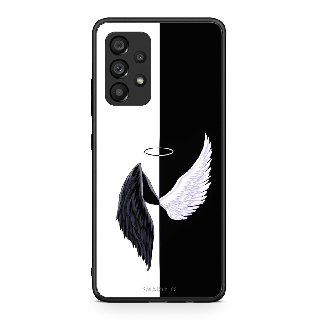 Samsung A53 5G Angels Demons θήκη από τη Smartfits με σχέδιο στο πίσω μέρος και μαύρο περίβλημα | Smartphone case with colorful back and black bezels by Smartfits