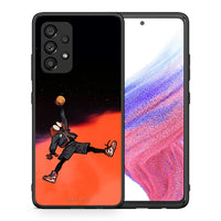 Thumbnail for Θήκη Samsung A53 5G Basketball Hero από τη Smartfits με σχέδιο στο πίσω μέρος και μαύρο περίβλημα | Samsung A53 5G Basketball Hero case with colorful back and black bezels