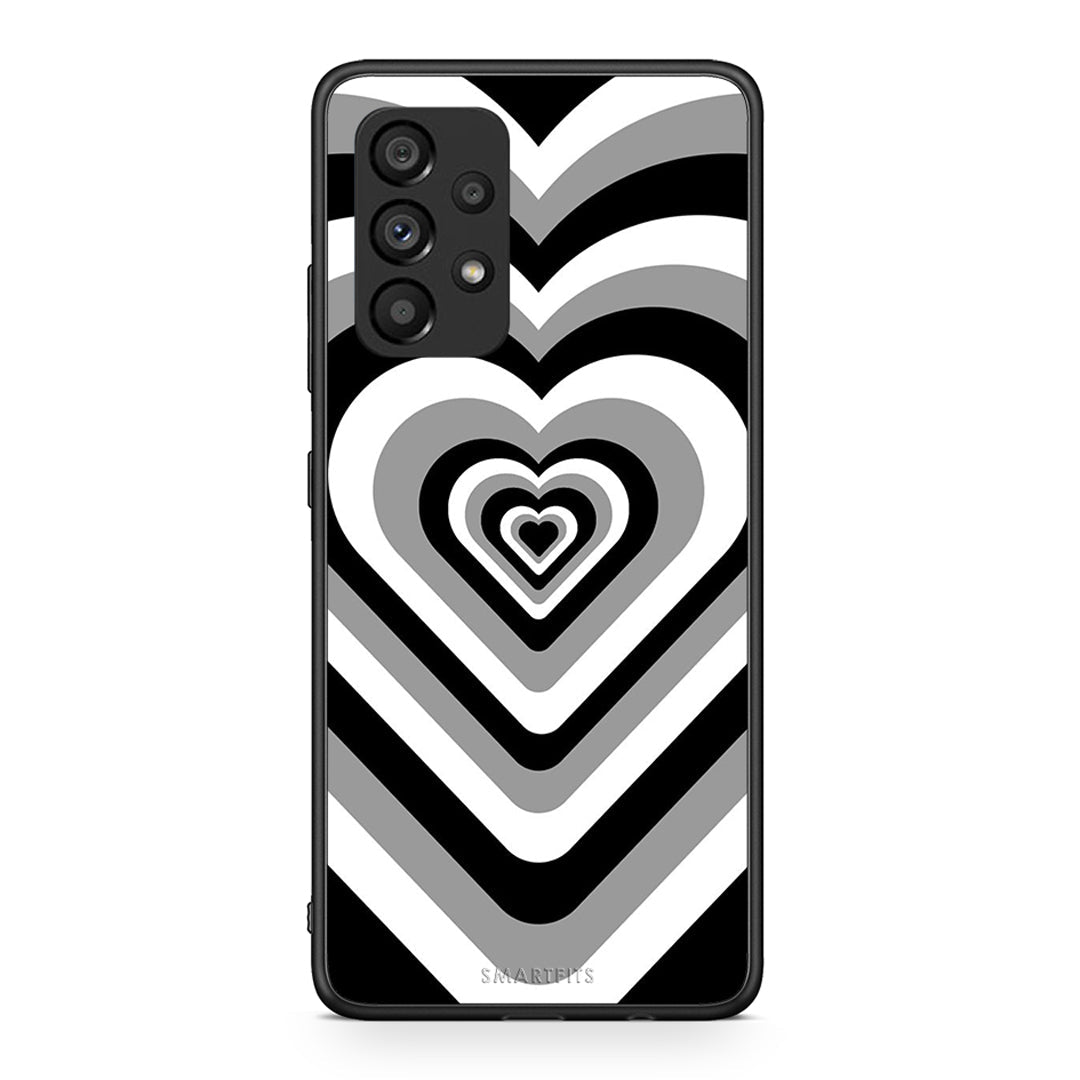 Samsung A53 5G Black Hearts θήκη από τη Smartfits με σχέδιο στο πίσω μέρος και μαύρο περίβλημα | Smartphone case with colorful back and black bezels by Smartfits