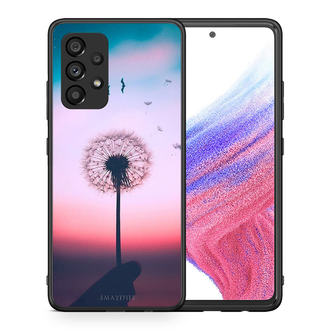 Θήκη Samsung A53 5G Wish Boho από τη Smartfits με σχέδιο στο πίσω μέρος και μαύρο περίβλημα | Samsung A53 5G Wish Boho case with colorful back and black bezels