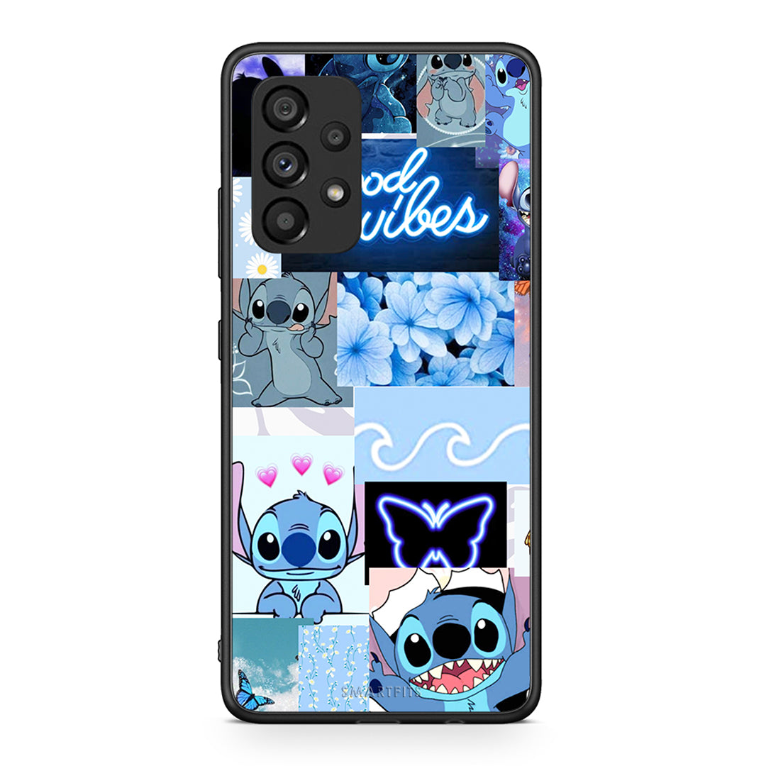 Samsung A53 5G Collage Good Vibes Θήκη Αγίου Βαλεντίνου από τη Smartfits με σχέδιο στο πίσω μέρος και μαύρο περίβλημα | Smartphone case with colorful back and black bezels by Smartfits