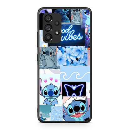 Samsung A53 5G Collage Good Vibes Θήκη Αγίου Βαλεντίνου από τη Smartfits με σχέδιο στο πίσω μέρος και μαύρο περίβλημα | Smartphone case with colorful back and black bezels by Smartfits