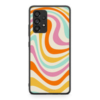 Thumbnail for Samsung A53 5G Colourful Waves θήκη από τη Smartfits με σχέδιο στο πίσω μέρος και μαύρο περίβλημα | Smartphone case with colorful back and black bezels by Smartfits
