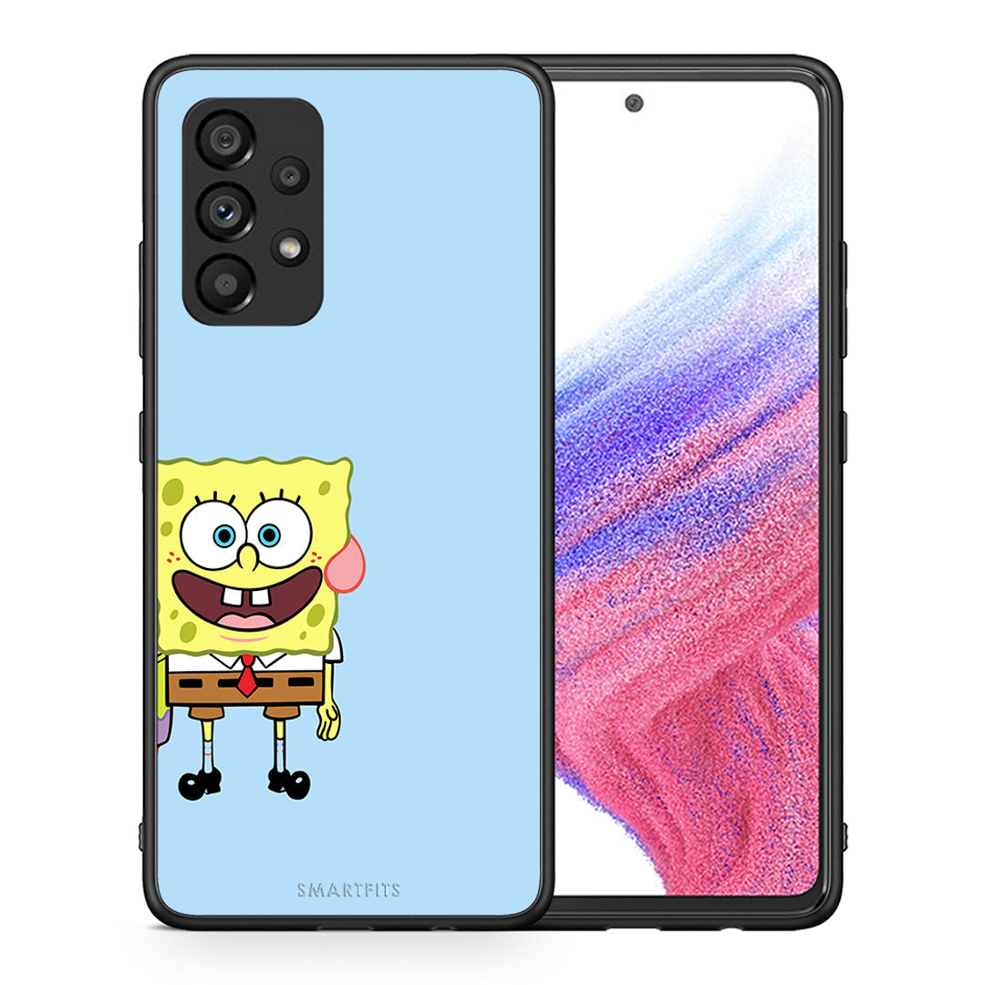 Θήκη Samsung A53 5G Friends Bob από τη Smartfits με σχέδιο στο πίσω μέρος και μαύρο περίβλημα | Samsung A53 5G Friends Bob case with colorful back and black bezels