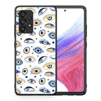 Thumbnail for Θήκη Samsung A53 5G Ftou Ftou από τη Smartfits με σχέδιο στο πίσω μέρος και μαύρο περίβλημα | Samsung A53 5G Ftou Ftou case with colorful back and black bezels