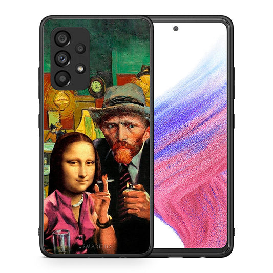 Θήκη Samsung A53 5G Funny Art από τη Smartfits με σχέδιο στο πίσω μέρος και μαύρο περίβλημα | Samsung A53 5G Funny Art case with colorful back and black bezels