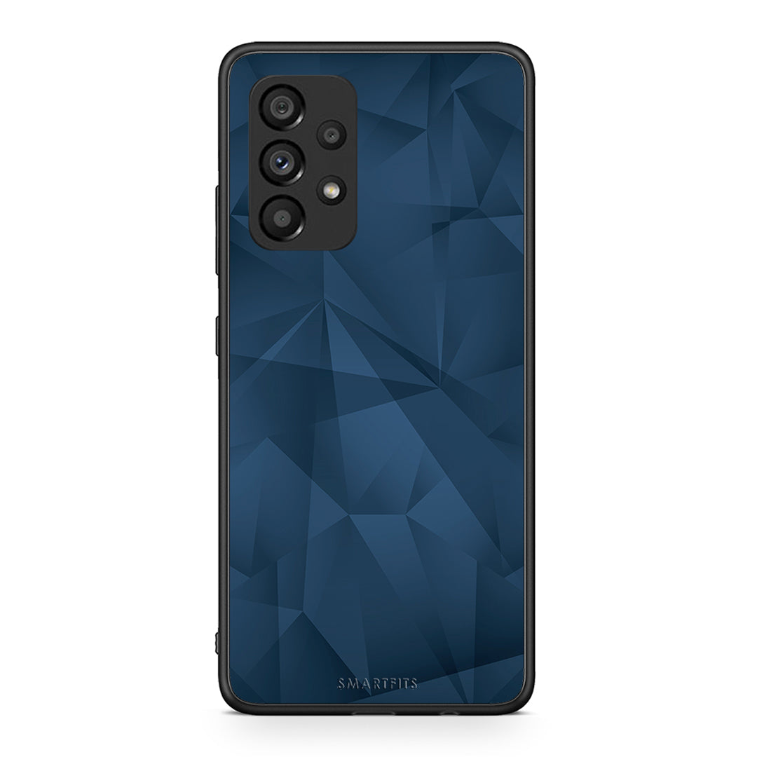 39 - Samsung A53 5G Blue Abstract Geometric case, cover, bumper