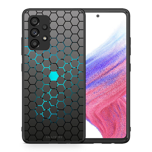 Θήκη Samsung A53 5G Hexagonal Geometric από τη Smartfits με σχέδιο στο πίσω μέρος και μαύρο περίβλημα | Samsung A53 5G Hexagonal Geometric case with colorful back and black bezels