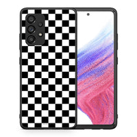 Thumbnail for Θήκη Samsung A53 5G Squares Geometric από τη Smartfits με σχέδιο στο πίσω μέρος και μαύρο περίβλημα | Samsung A53 5G Squares Geometric case with colorful back and black bezels