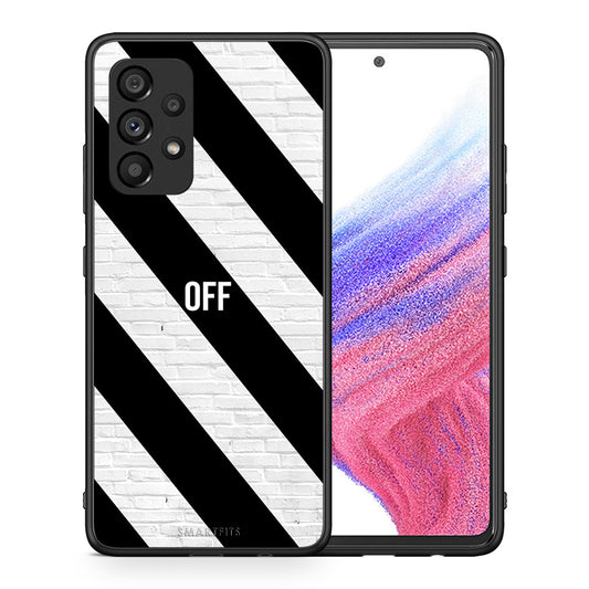 Θήκη Samsung A53 5G Get Off από τη Smartfits με σχέδιο στο πίσω μέρος και μαύρο περίβλημα | Samsung A53 5G Get Off case with colorful back and black bezels