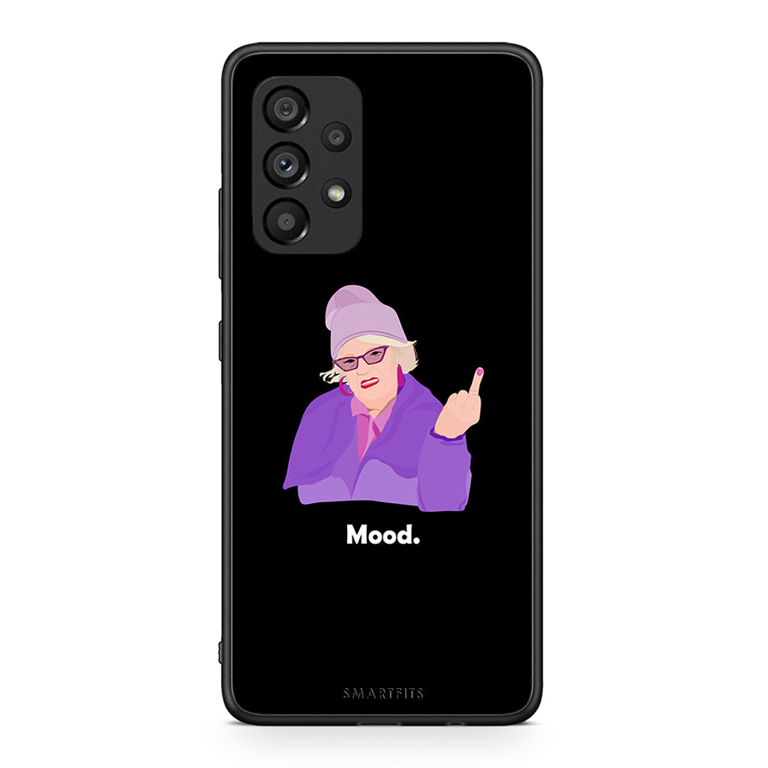 Samsung A53 5G Grandma Mood Black θήκη από τη Smartfits με σχέδιο στο πίσω μέρος και μαύρο περίβλημα | Smartphone case with colorful back and black bezels by Smartfits