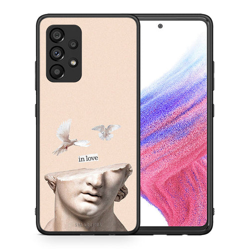 Θήκη Samsung A53 5G In Love από τη Smartfits με σχέδιο στο πίσω μέρος και μαύρο περίβλημα | Samsung A53 5G In Love case with colorful back and black bezels