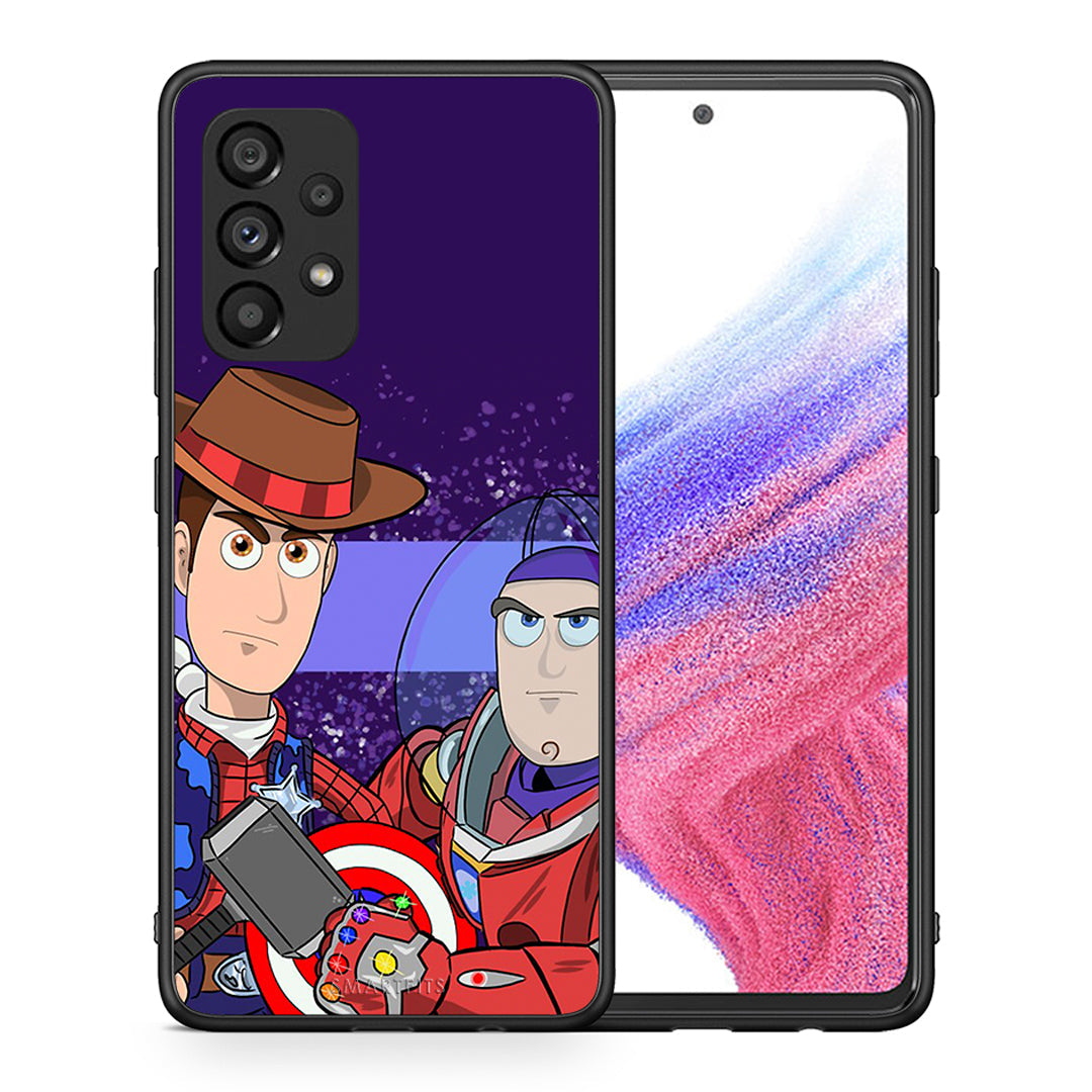 Θήκη Samsung A53 5G Infinity Story από τη Smartfits με σχέδιο στο πίσω μέρος και μαύρο περίβλημα | Samsung A53 5G Infinity Story case with colorful back and black bezels